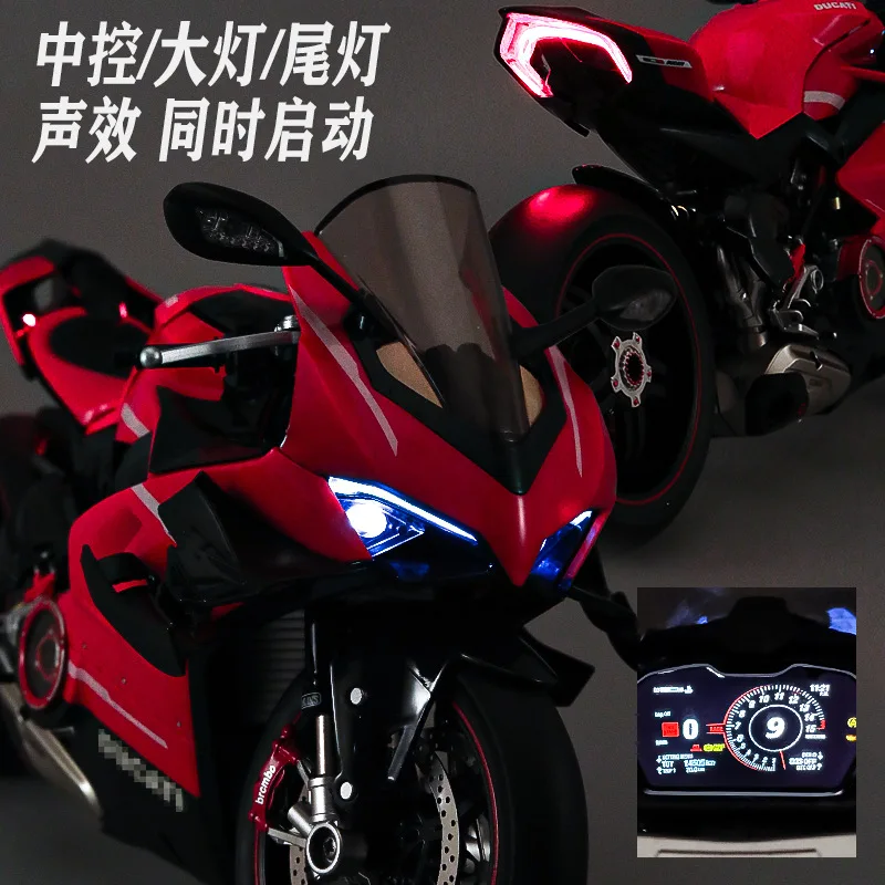 1:7 V4 alloy motorcycle big toy model spray function Display Cabinet Collection Display
1:7 V4 alloy motorcycle big toy model spray function Display Cabinet Collection Display