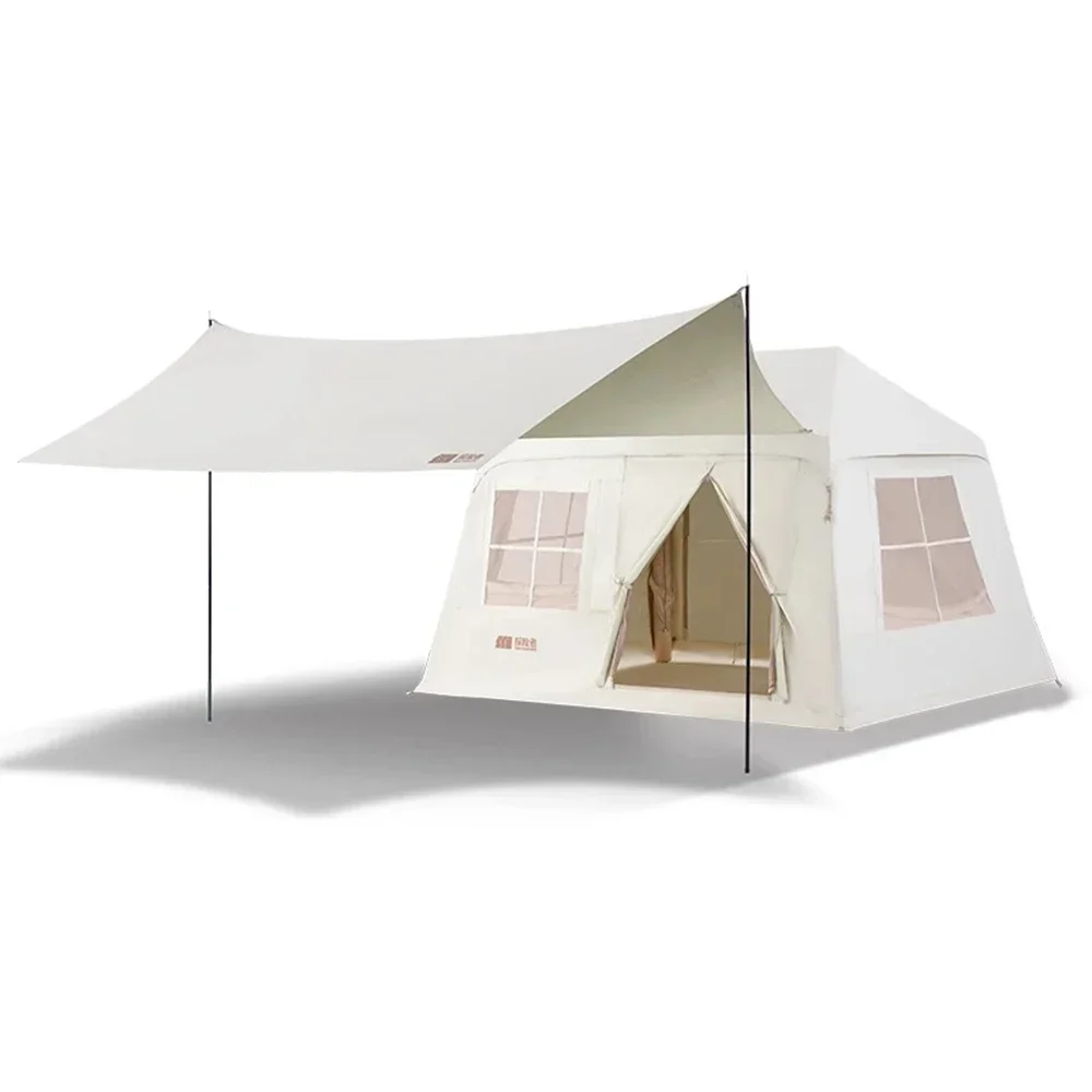 Luxury Portable Outdoor Air Tent for Family Camping Large Space Waterproof Oxford Cloth Inflatable
Luxury Portable Outdoor Air Tent for Family Camping Large Space Waterproof Oxford Cloth Inflatable
