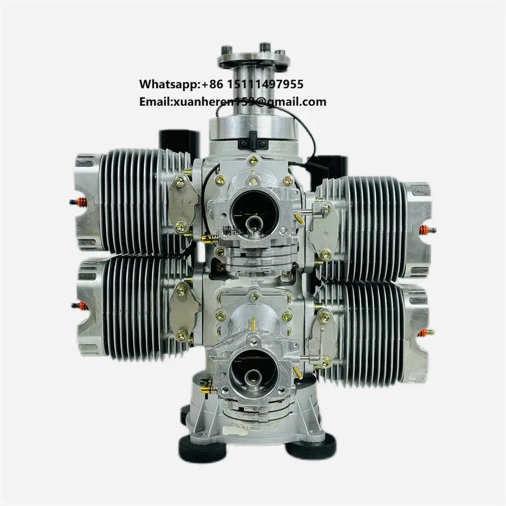 Customizable Gasline Drone Engine 66cc 120cc 170cc 222cc 351cc 360cc 560cc 550cc 700cc for RC UAV Twin-Cylinder 2 Stroke
Customizable Gasline Drone Engine 66cc 120cc 170cc 222cc 351cc 360cc 560cc 550cc 700cc for RC UAV Twin-Cylinder 2 Stroke