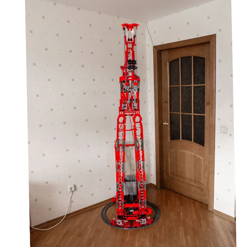 MOC-77733 Новый грузовой PTC-200-DS, кольцевой кран, подъемник, строительные блоки, модель 4933, детали MOC, креативная детская игрушка на день рождения для мальчиков, подарок 
MOC-77733 Новый грузовой PTC-200-DS, кольцевой кран, подъемник, строительные блоки, модель 4933, детали MOC, креативная детская игрушка на день рождения для мальчиков, подарок