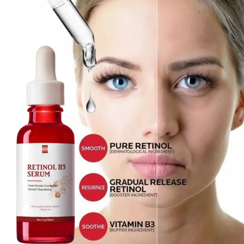 Retinol B3 Face Serum Remove Dark Spots And Fade Fine Lines Anti-aging Hydrating And Moisturizing Skin Care 30ml
Retinol B3 Face Serum Remove Dark Spots And Fade Fine Lines Anti-aging Hydrating And Moisturizing Skin Care 30ml