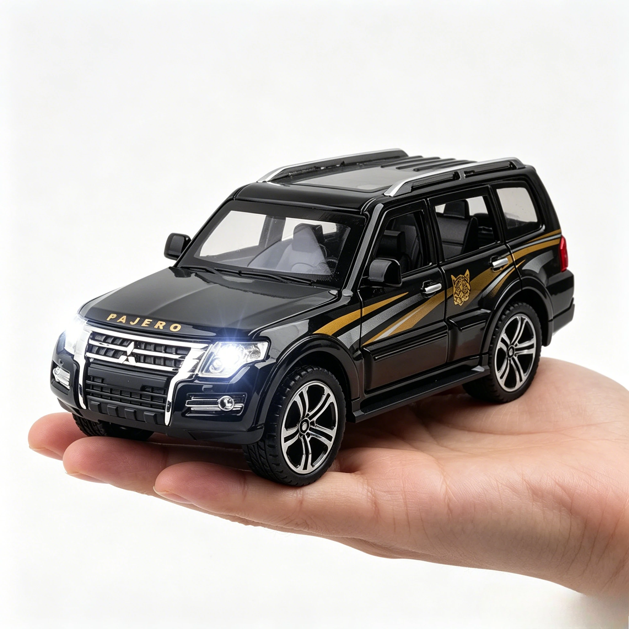 Scale 1:32 PAJERO Toy SUV Car Model Alloy Diecast Rubber Tire Doors Opened Simulation Off-road Vehicle Gift
Scale 1:32 PAJERO Toy SUV Car Model Alloy Diecast Rubber Tire Doors Opened Simulation Off-road Vehicle Gift