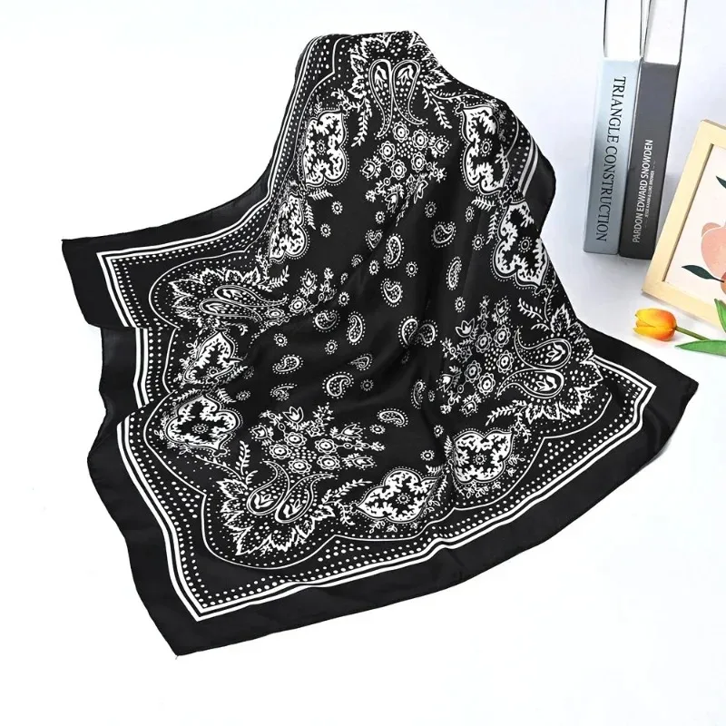 Women Scarf 70cm Black Hip Hop Bandana Kerchief Paisley Printed Hijab Headwear Wrist Hairwrap Square Scarves Print Handkerchief
Women Scarf 70cm Black Hip Hop Bandana Kerchief Paisley Printed Hijab Headwear Wrist Hairwrap Square Scarves Print Handkerchief