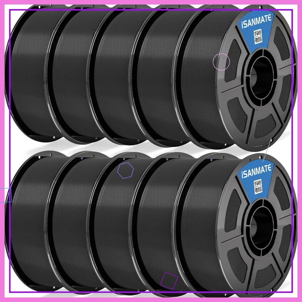 Rapid PLA Filament 1.75mm Black 10KG Bundle, Dimensional Accuracy ±0.02mm, for Bambu Lab & AMS Printers
Rapid PLA Filament 1.75mm Black 10KG Bundle, Dimensional Accuracy ±0.02mm, for Bambu Lab & AMS Printers