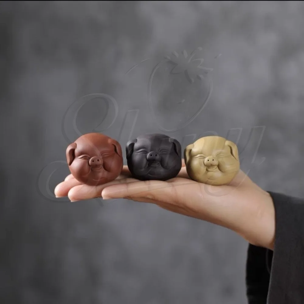 1PC Chinese Purple Clay Tea Pet Cute Pig head Statue Tea Figurine Ornaments Tea Set Decoration Accessories
1PC Chinese Purple Clay Tea Pet Cute Pig head Statue Tea Figurine Ornaments Tea Set Decoration Accessories