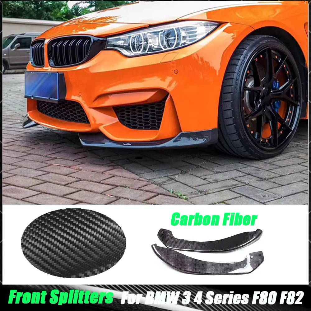 Carbon Fiber Front Lip Splitters Canards Flaps Aprons for BMW 3 Series F80 M3 4 Series F82 F83 M4 Spoiler 2014-2017
Carbon Fiber Front Lip Splitters Canards Flaps Aprons for BMW 3 Series F80 M3 4 Series F82 F83 M4 Spoiler 2014-2017