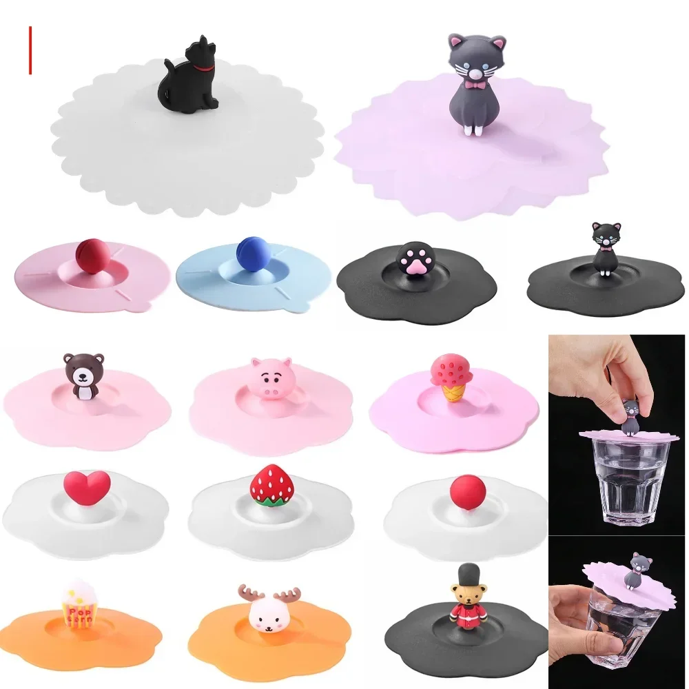 Cute Cat Food Grade Silicone Cup Lid Leakproof Cup Cover Reusable Mug Cover Anti-dust for Coffee Tea Drinking Cup
Cute Cat Food Grade Silicone Cup Lid Leakproof Cup Cover Reusable Mug Cover Anti-dust for Coffee Tea Drinking Cup