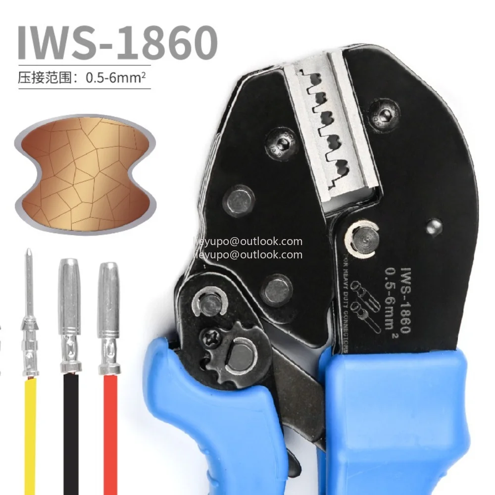 Open Barrel Crimping Tool for Copper Aluminum Lugs, 5-100A Wire Terminal Crimper Pliers with Ratchet Mechanism
Open Barrel Crimping Tool for Copper Aluminum Lugs, 5-100A Wire Terminal Crimper Pliers with Ratchet Mechanism