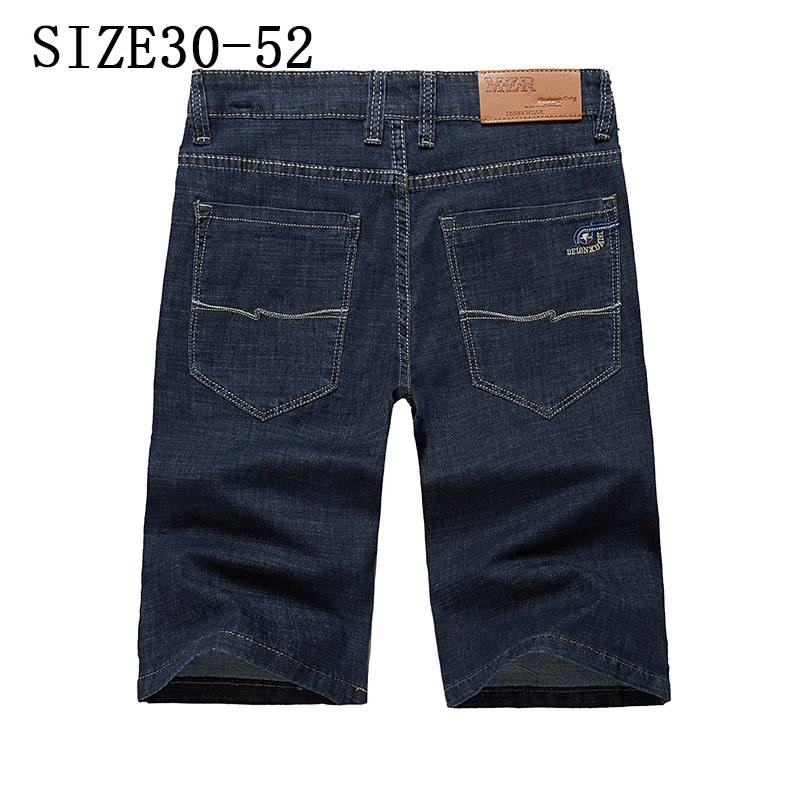 Denim Shorts Men Loose High Waist Plus Size 46 48 50 52 Elastic Stretched Capri Summer Straight Dad Male Jeans Long Half Trouser
Denim Shorts Men Loose High Waist Plus Size 46 48 50 52 Elastic Stretched Capri Summer Straight Dad Male Jeans Long Half Trouser