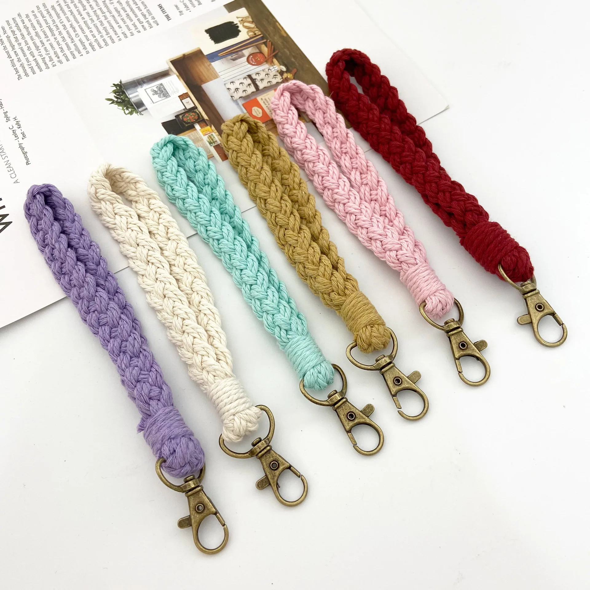 New Simple Handmade Cotton Rope Mobile Phone Chain Wrisand Keychain Decoration Modern Decorative Pendant Fly Blue Valley
New Simple Handmade Cotton Rope Mobile Phone Chain Wrisand Keychain Decoration Modern Decorative Pendant Fly Blue Valley