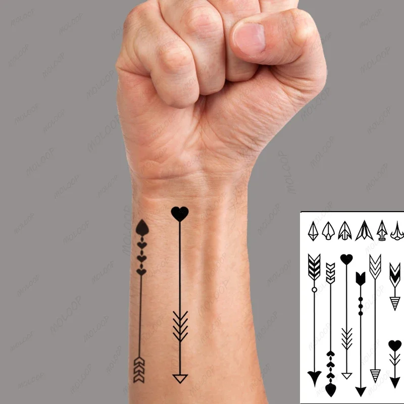 Tattoo Sticker Arrow Feather Love Heart Patterns Small Waterproof Temporary Body Makeup Art Fake Flash Tattoo for Man Woman Kids
Tattoo Sticker Arrow Feather Love Heart Patterns Small Waterproof Temporary Body Makeup Art Fake Flash Tattoo for Man Woman Kids