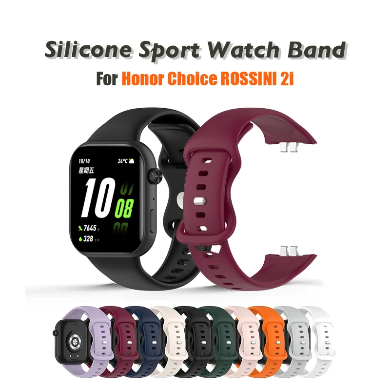 Silicone Sport Watchband Strap for Huawei Honor Choice ROSSINI 2i Smartwatch Bracelet Belt Replacement Wrist Band Correa
Silicone Sport Watchband Strap for Huawei Honor Choice ROSSINI 2i Smartwatch Bracelet Belt Replacement Wrist Band Correa