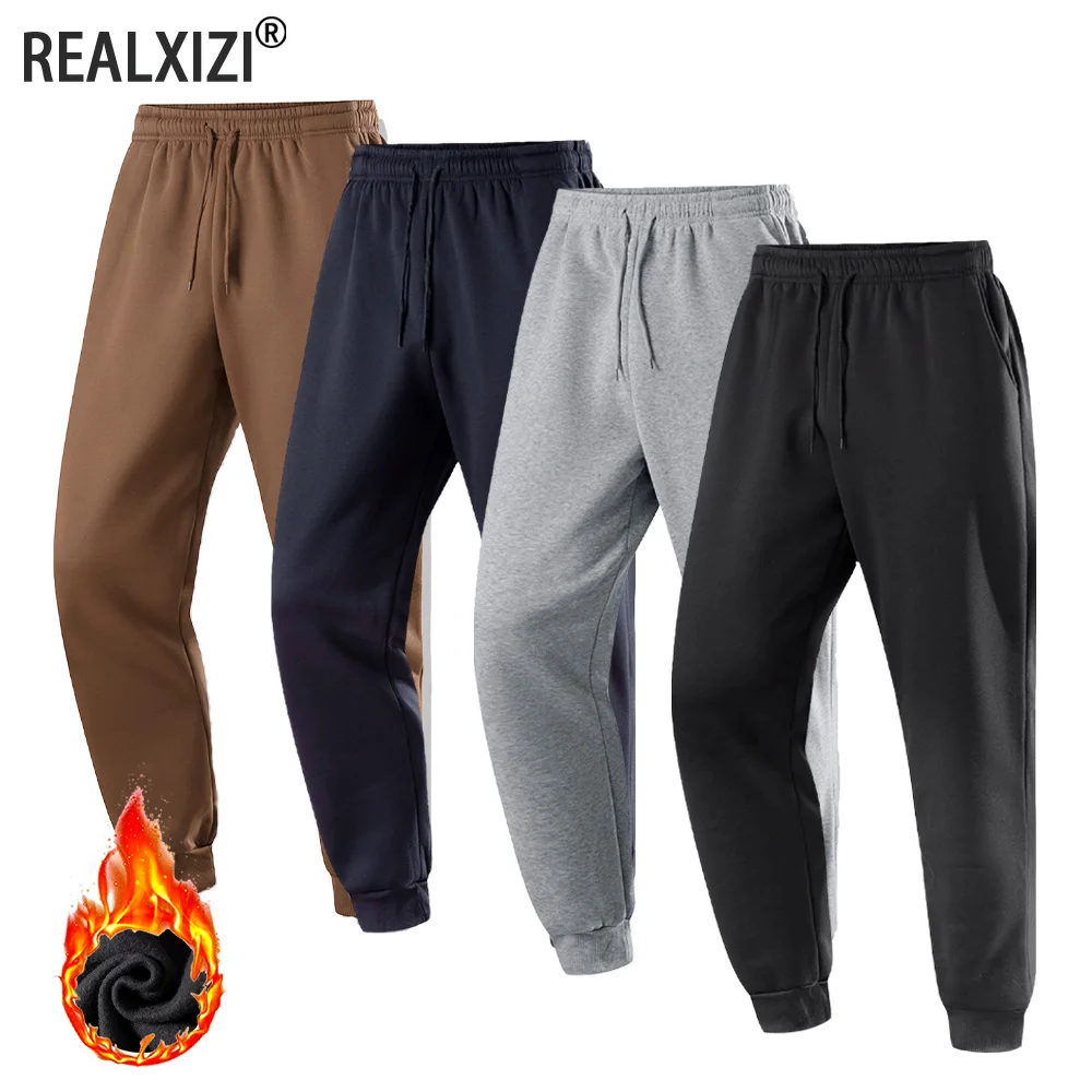 Мужские спортивные брюки для бега, осенне-зимние флисовые брюки для бега, спортивные штаны с эластичной резинкой на талии, модная мужская одежда
Мужские спортивные брюки для бега, осенне-зимние флисовые брюки для бега, спортивные штаны с эластичной резинкой на талии, модная мужская одежда