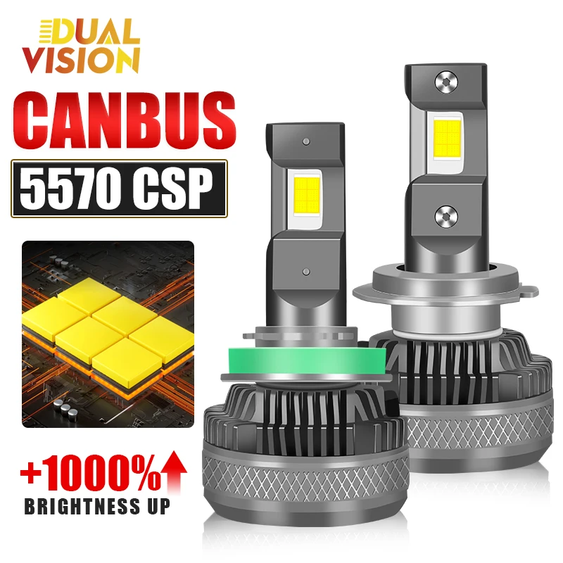 Duavision H7 H4 LED Canbus Car Headlight High Low Beam Auto Fog Light H4 H1 HB3 HB4 HIR2 9005 9006 Turbo Bulbs 6000K 2Pcs
Duavision H7 H4 LED Canbus Car Headlight High Low Beam Auto Fog Light H4 H1 HB3 HB4 HIR2 9005 9006 Turbo Bulbs 6000K 2Pcs
