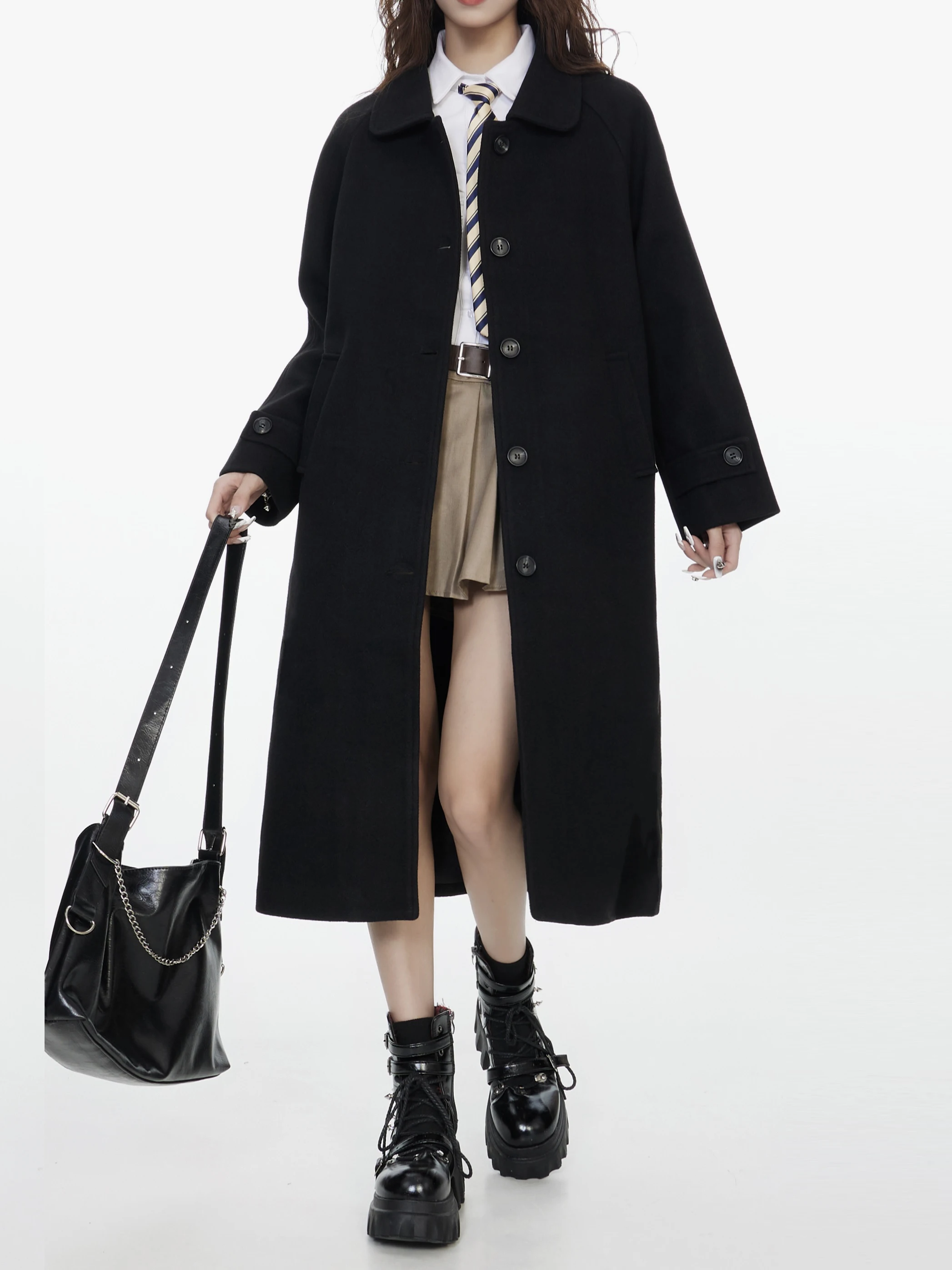 Шерстяное пальто Bla ature для женщин, осень-зима 2025, новая корейская версия, высококачественное, в стиле Хепберн, индивидуальный дизайн, шерстяная куртка
Шерстяное пальто Bla ature для женщин, осень-зима 2025, новая корейская версия, высококачественное, в стиле Хепберн, индивидуальный дизайн, шерстяная куртка