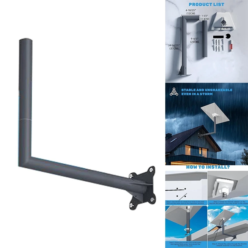 For-Starlink-Gen-3-Adapter-Satellite-Equipment-Bracket+Base-Wall-Mount-For-Starlink-V3-Roof-Mount-Bracket-Accessories-B Y41A
For-Starlink-Gen-3-Adapter-Satellite-Equipment-Bracket+Base-Wall-Mount-For-Starlink-V3-Roof-Mount-Bracket-Accessories-B Y41A