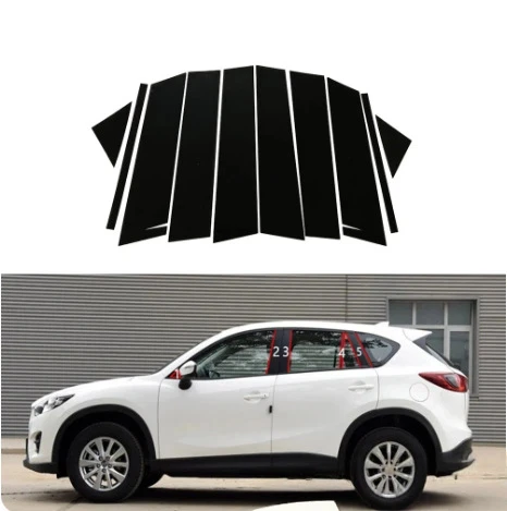 Для Mazda CX-5 2013-2023 10 шт. накладки на окна, центральная пленка, колонна B C, стойки, наклейка, автомобильные аксессуары
Для Mazda CX-5 2013-2023 10 шт. накладки на окна, центральная пленка, колонна B C, стойки, наклейка, автомобильные аксессуары