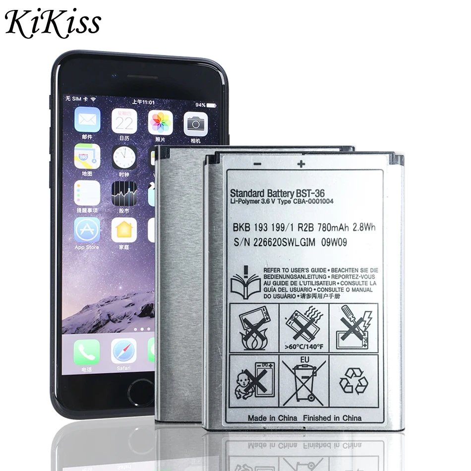 YKaiserinАкумулятор для мобильного телефона 780 мАч BST-36 для Sony Ericsson J300 K510i Z550a K310 J300C X0001 Z550C K320 K310i K310c K510c
YKaiserinАкумулятор для мобильного телефона 780 мАч BST-36 для Sony Ericsson J300 K510i Z550a K310 J300C X0001 Z550C K320 K310i K310c K510c