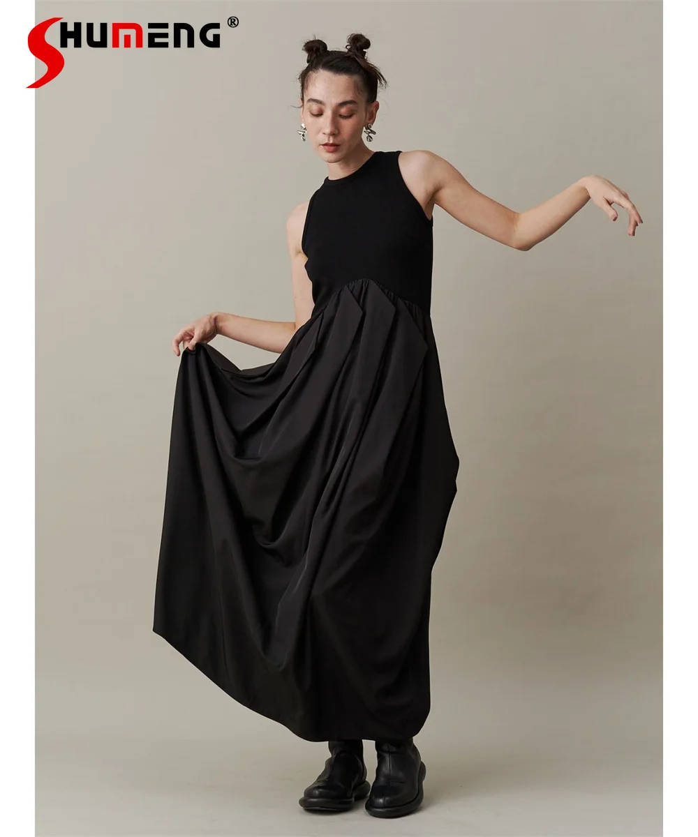 French Ladies Elegant Fashion Long Dresses Summer New Japanese Style Women's High Waist Slimming Patchwork Sleeveless Dress
French Ladies Elegant Fashion Long Dresses Summer New Japanese Style Women's High Waist Slimming Patchwork Sleeveless Dress