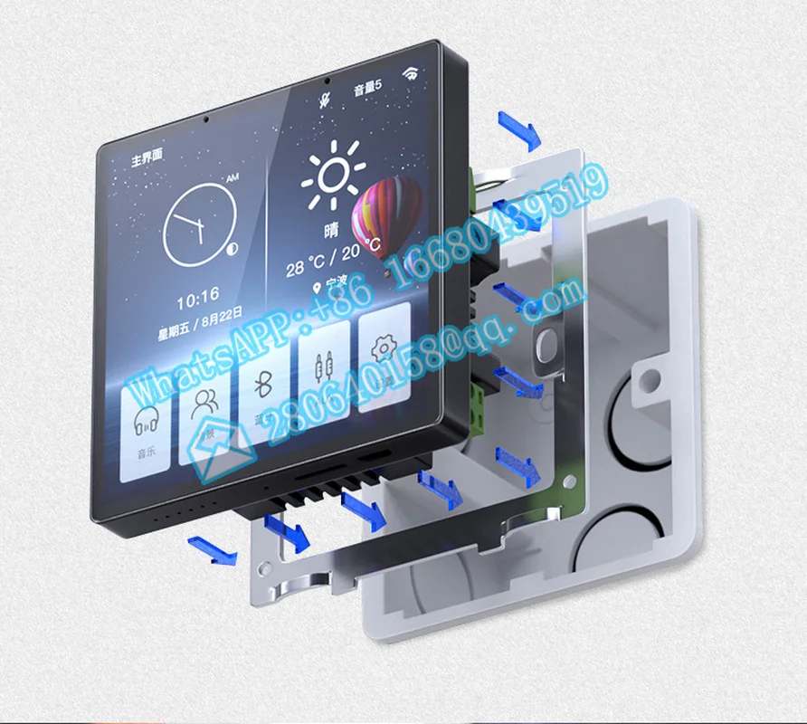 4 inch touch panel in wall LCD WIFI Smart Switch for smart home with tuya app
4 inch touch panel in wall LCD WIFI Smart Switch for smart home with tuya app