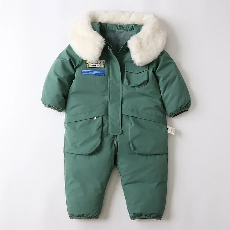 Kids Padded Cotton Bodysuit Clothes 2023 New Winter Baby Thick Plus Velvet Warm Rompers Girls Boys Ski Suit Overalls 1-5 Years
Kids Padded Cotton Bodysuit Clothes 2023 New Winter Baby Thick Plus Velvet Warm Rompers Girls Boys Ski Suit Overalls 1-5 Years