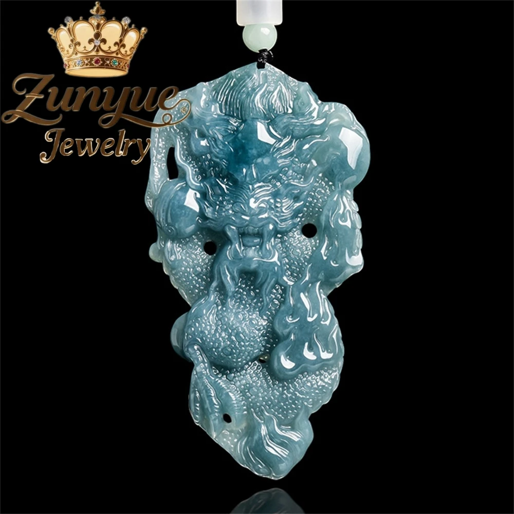Natural A-Grade Jadeite Blue Water Three-Dimensional Powerful Dragon Pendant Grand Zodiac Dragon Pendant Ice Type Jade Pendant
Natural A-Grade Jadeite Blue Water Three-Dimensional Powerful Dragon Pendant Grand Zodiac Dragon Pendant Ice Type Jade Pendant