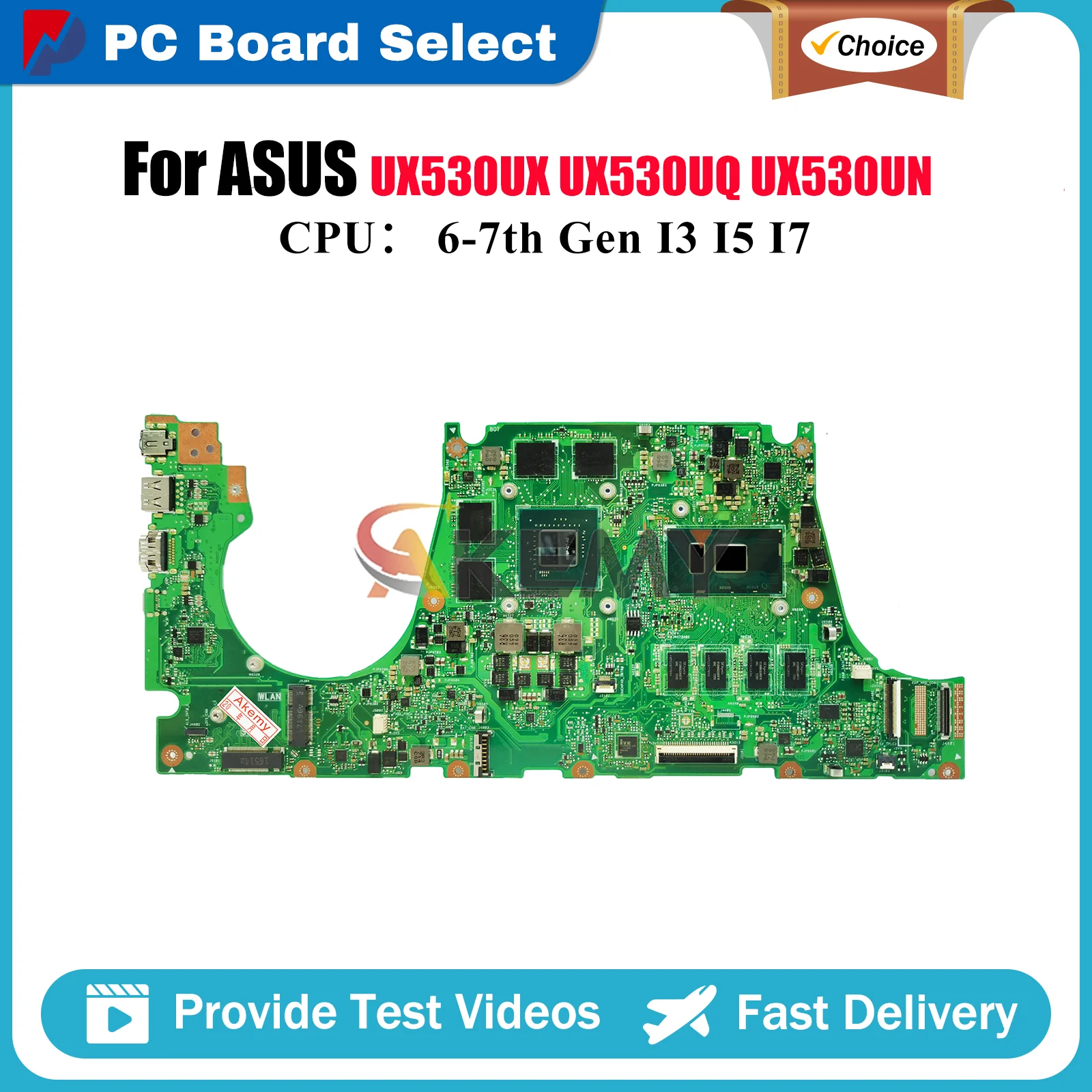 UX530UQ Laptop Motherboard For ASUS ZenBook RX530U UX530U UX530UR U5100U UX530UX UX530UN BX530U UX530UQ Mainboard I3 I5 I7 CPU
UX530UQ Laptop Motherboard For ASUS ZenBook RX530U UX530U UX530UR U5100U UX530UX UX530UN BX530U UX530UQ Mainboard I3 I5 I7 CPU