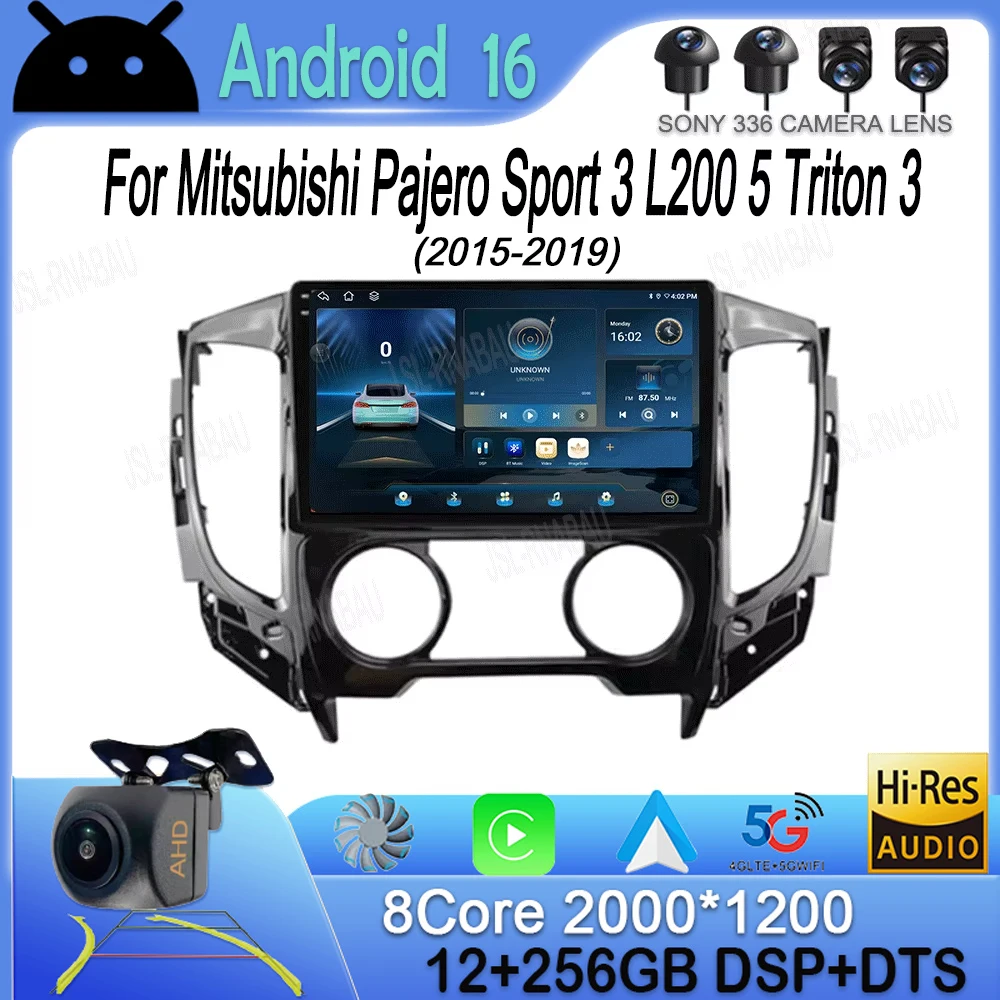 Android 16 Carplay For Mitsubishi Pajero Sport 3 L200 5 Triton 3 2015 2016 2017 2018 2019 Car Radio GPS Multimedia Video Player
Android 16 Carplay For Mitsubishi Pajero Sport 3 L200 5 Triton 3 2015 2016 2017 2018 2019 Car Radio GPS Multimedia Video Player