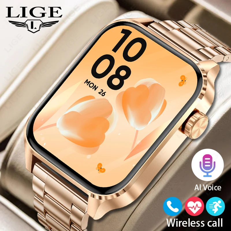 LIGE Smartwatch Sport Fitness Tracker Sleep Monitoring Fashion Luxury Men's Watch Bluetooth Call Message AI Voice Clearance Sale
LIGE Smartwatch Sport Fitness Tracker Sleep Monitoring Fashion Luxury Men's Watch Bluetooth Call Message AI Voice Clearance Sale