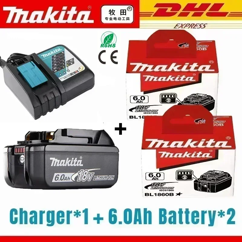 100% Original Makita 18V 6.0Ah Rechargeable Battery,Replaceable LED Lithium-ion for 18V Power tool DDF487 DGA404 DTW700 DTD173
100% Original Makita 18V 6.0Ah Rechargeable Battery,Replaceable LED Lithium-ion for 18V Power tool DDF487 DGA404 DTW700 DTD173