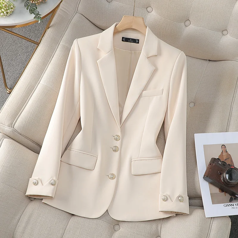 ZJYT Spring Women's Outerwears Elegant Chic Single Breasted Blazers Femimino New In Coats Jackets Plus Size Veste Femme Casual
ZJYT Spring Women's Outerwears Elegant Chic Single Breasted Blazers Femimino New In Coats Jackets Plus Size Veste Femme Casual