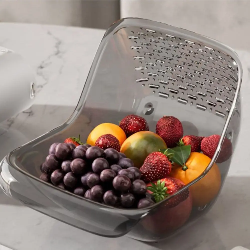 Transparent Fruit Vegetables Draining Bowl Thickened Food-grade Vegetable Washing Drain Basket Large Capacity
Transparent Fruit Vegetables Draining Bowl Thickened Food-grade Vegetable Washing Drain Basket Large Capacity