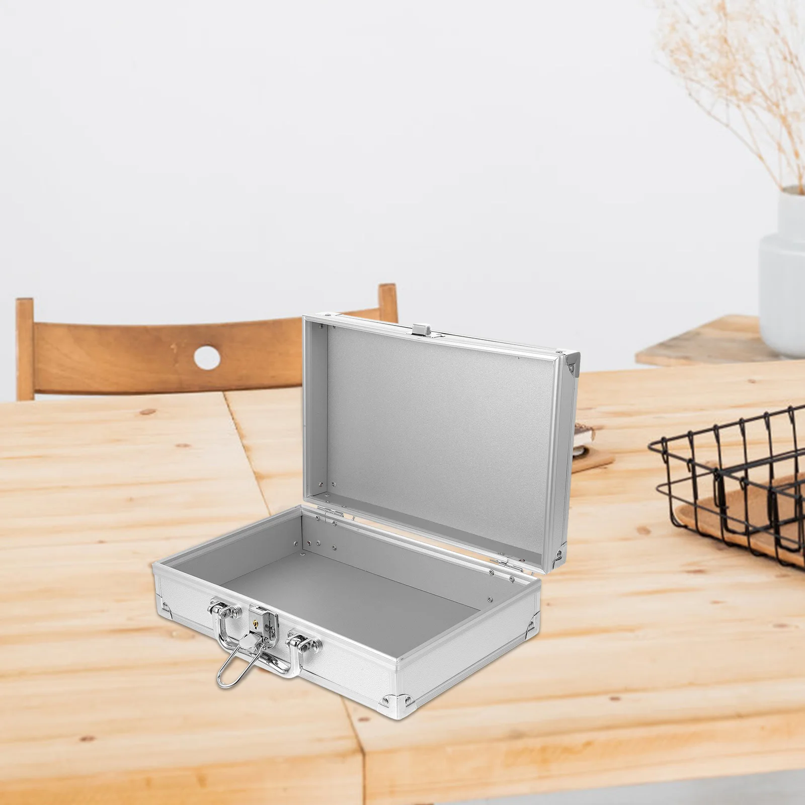 Aluminum Alloy Toolbox Lockable Mini Briefcase Emergency Kit Laptop Storage Case Cash Carrying Organizer for Home
Aluminum Alloy Toolbox Lockable Mini Briefcase Emergency Kit Laptop Storage Case Cash Carrying Organizer for Home