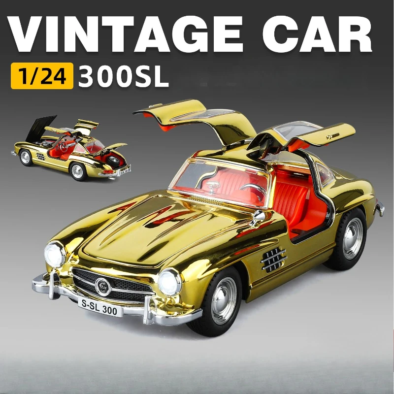1:24 300SL Classic Vintage Car Alloy Diecast Car Model Sound Light Kids Toy Car Collection For Children's Gift
1:24 300SL Classic Vintage Car Alloy Diecast Car Model Sound Light Kids Toy Car Collection For Children's Gift