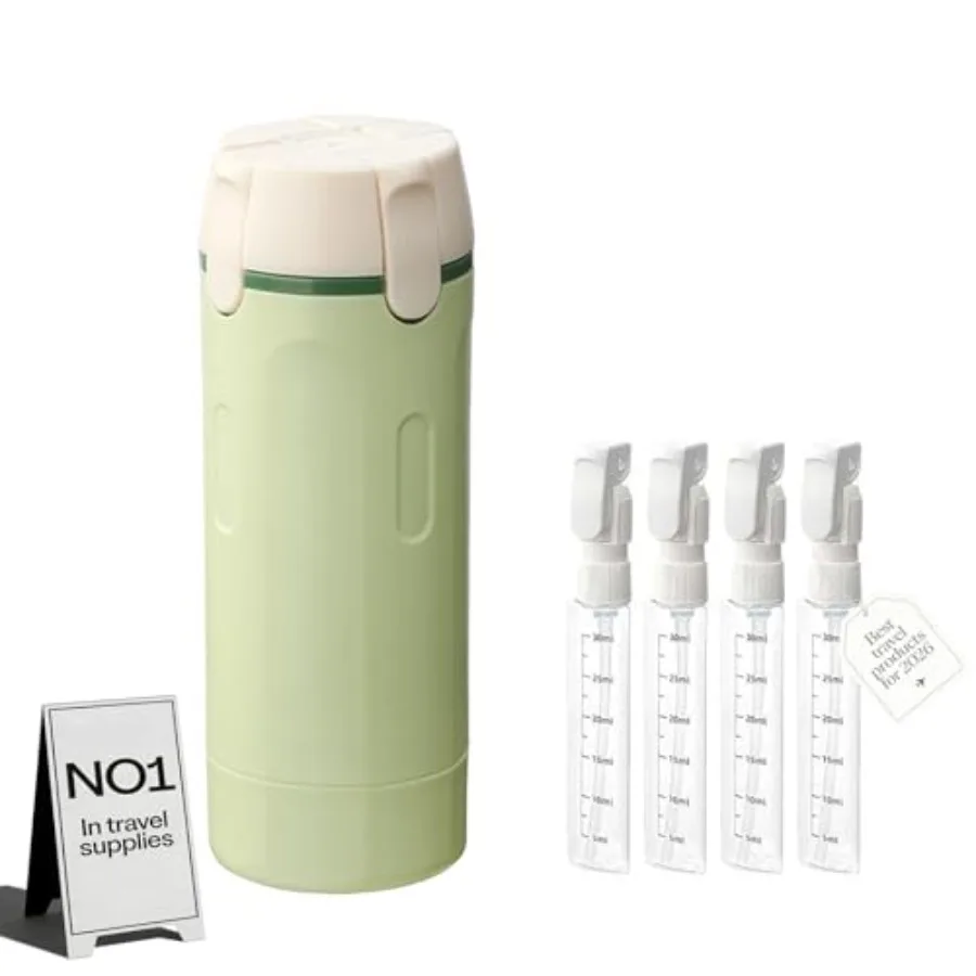 4 in 1 Travel Dispenser Bottle for Flying Essentials Camping Toiletries Pump Leak Proof Size Portable Containers for Shampoo Lo
4 in 1 Travel Dispenser Bottle for Flying Essentials Camping Toiletries Pump Leak Proof Size Portable Containers for Shampoo Lo