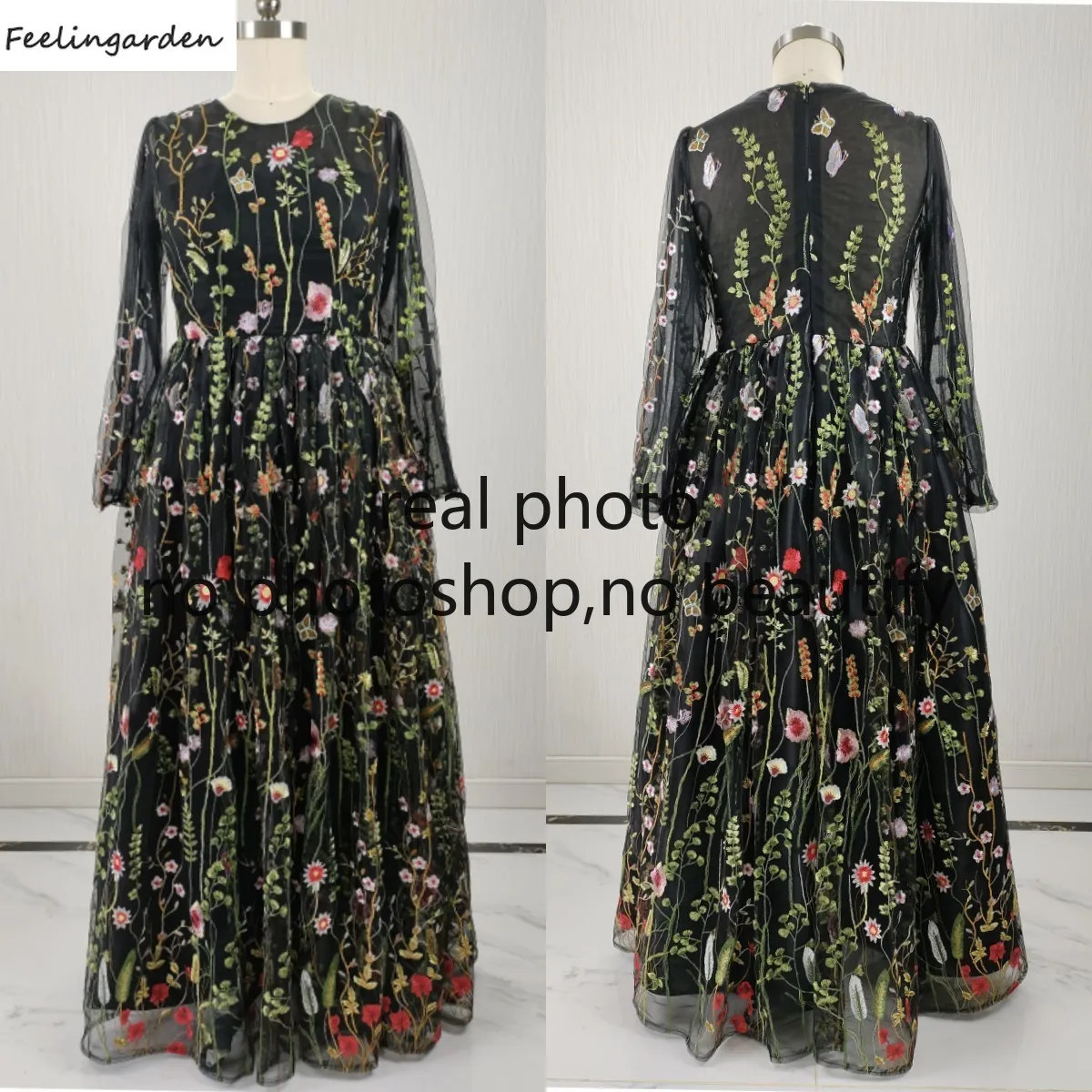 Feelingarden индивидуальное вечернее платье с настоящими фотографиями, черное платье с длинными рукавами и цветочным принтом, длиной до пола, большие размеры, женское праздничное платье Robe De Soiree
Feelingarden индивидуальное вечернее платье с настоящими фотографиями, черное платье с длинными рукавами и цветочным принтом, длиной до пола, большие размеры, женское праздничное платье Robe De Soiree