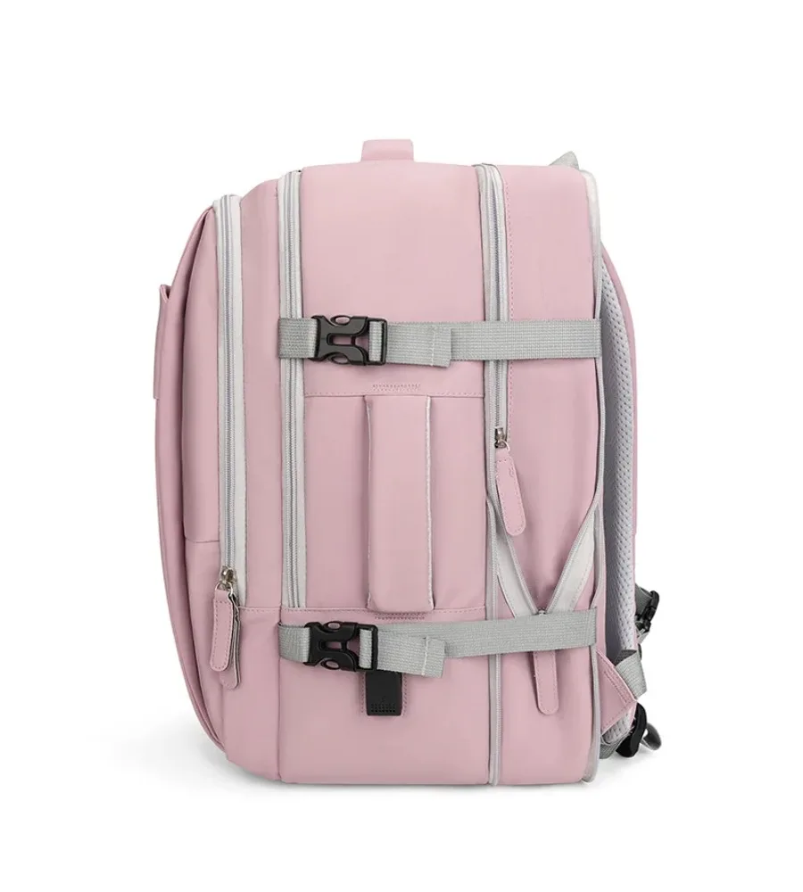 Expandable Travel Backpack In Soft Pink For Women Students And Weekend Getaways
Expandable Travel Backpack In Soft Pink For Women Students And Weekend Getaways