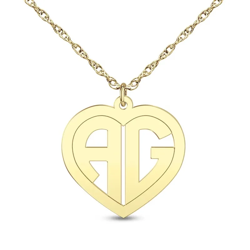 Monogram Heart Initial Pendant Personalized stainless steel letter Pendant Necklace with Deep Engraving Name Jewelry for Her
Monogram Heart Initial Pendant Personalized stainless steel letter Pendant Necklace with Deep Engraving Name Jewelry for Her