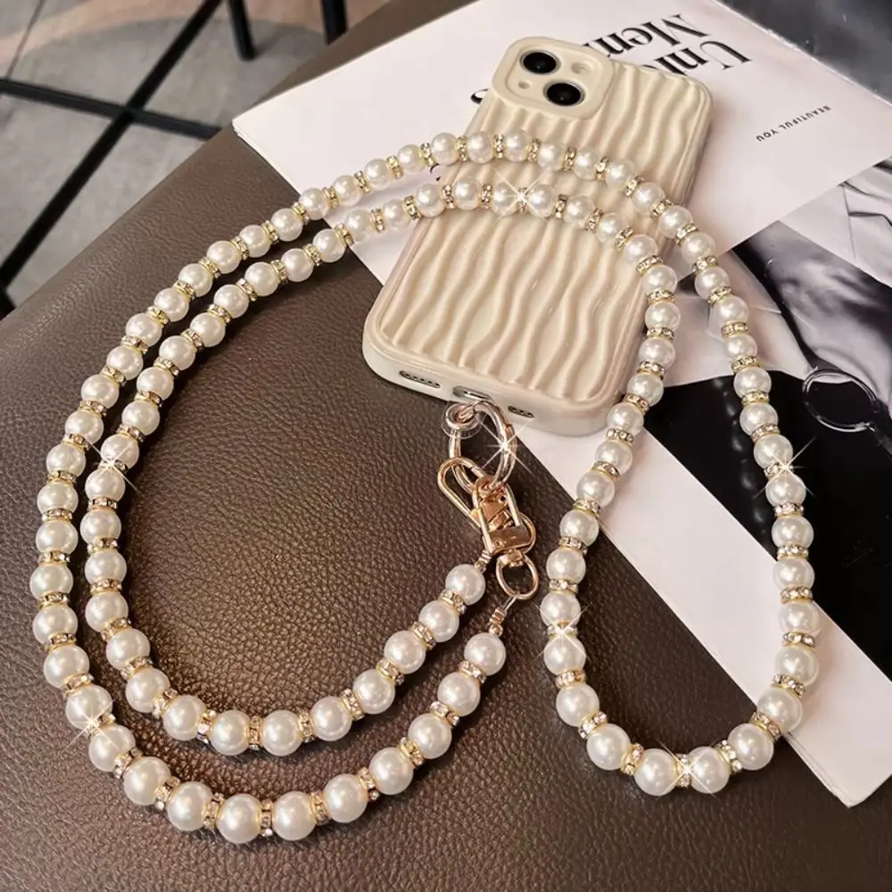 Single Shoulder Pearl Phone Lanyard With Patch Handmade Bead Phone Chain Crossbody Anti Drop Cellphone Straps Women Girls
Single Shoulder Pearl Phone Lanyard With Patch Handmade Bead Phone Chain Crossbody Anti Drop Cellphone Straps Women Girls