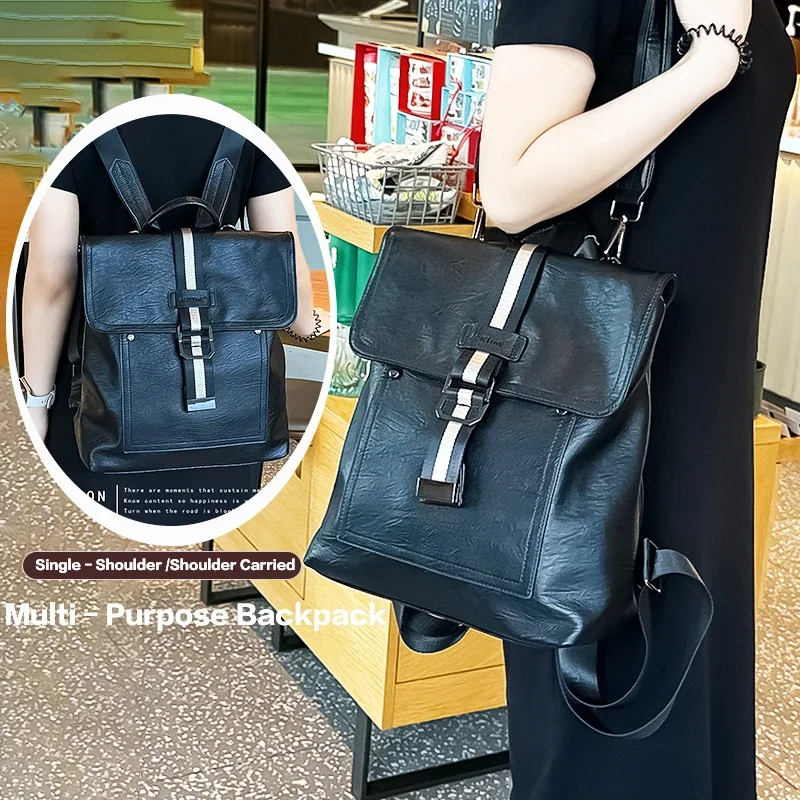 Женский универсальный рюкзак из воловьей кожи, который можно носить на одно плечо, повседневная женская сумка из натуральной кожи в стиле ретро 
Женский универсальный рюкзак из воловьей кожи, который можно носить на одно плечо, повседневная женская сумка из натуральной кожи в стиле ретро