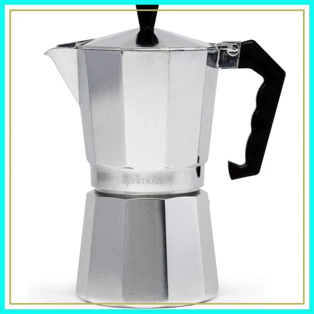 Classic Stovetop Espresso & Coffee Maker, Moka Pot for Italian & Cuban Café Brewing, Greca Coffee Maker, 9 Espresso Cups, Silver
Classic Stovetop Espresso & Coffee Maker, Moka Pot for Italian & Cuban Café Brewing, Greca Coffee Maker, 9 Espresso Cups, Silver