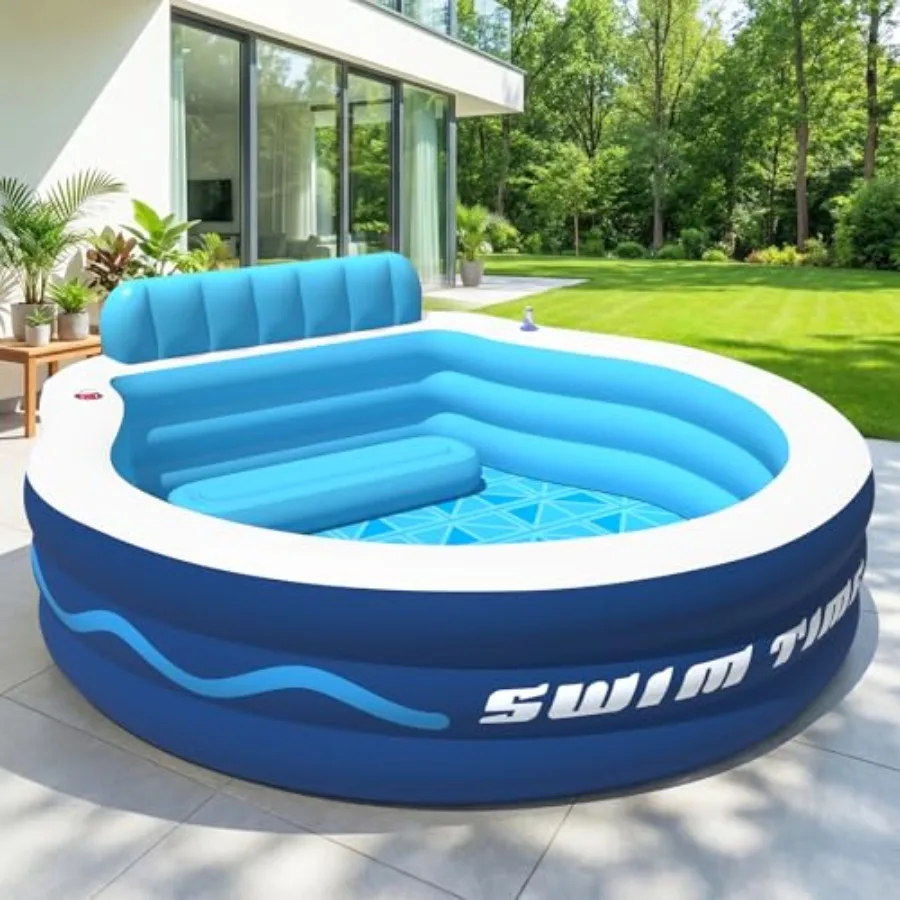 Inflatable Pool with Seats and HeadrestOversized Thickened Large Blow Up Pool for Audlt Inflatable Backyard Pools for Adult Dur
Inflatable Pool with Seats and HeadrestOversized Thickened Large Blow Up Pool for Audlt Inflatable Backyard Pools for Adult Dur