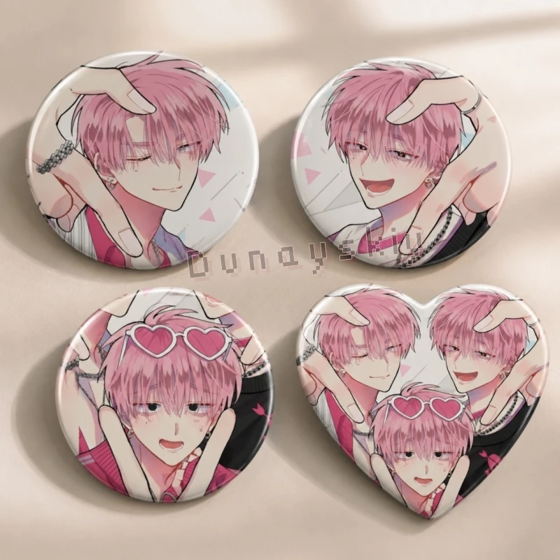 Tamon-kun's B Sides Fukuhara Tamon Anime Badge Tinplate Material Round & Heart Shape Collectible Pin Badge Fanmade For Fans Gift
Tamon-kun's B Sides Fukuhara Tamon Anime Badge Tinplate Material Round & Heart Shape Collectible Pin Badge Fanmade For Fans Gift