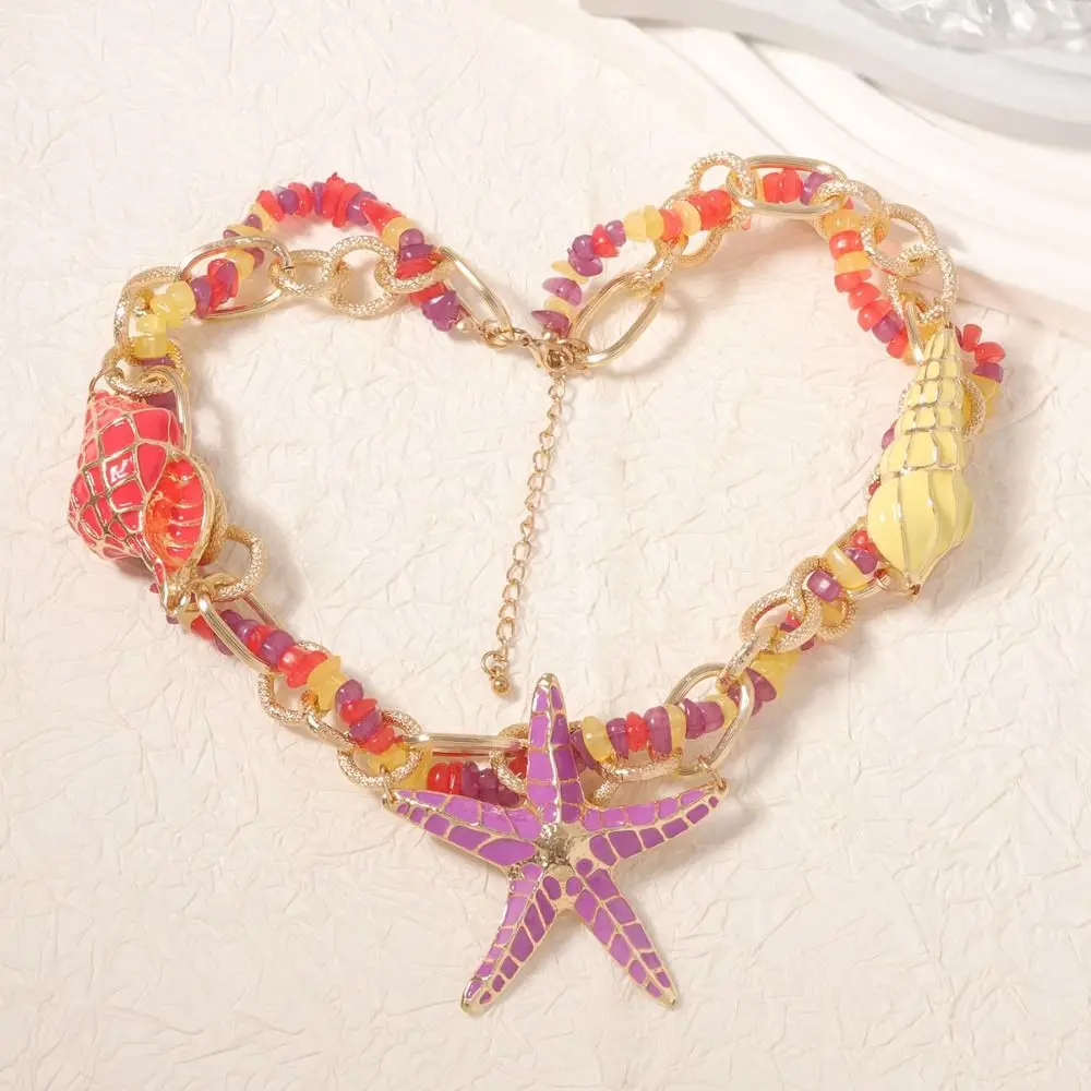 Ethnic Style Starfish Pendant Necklace Cuba Chain Hip Hop Marine Style Necklace Jewelry Accessories Necklace Set
Ethnic Style Starfish Pendant Necklace Cuba Chain Hip Hop Marine Style Necklace Jewelry Accessories Necklace Set