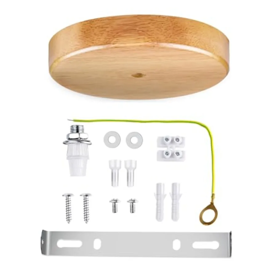 5.9" Ceiling Plate Canopy Kit with Hardware, Handmade Natural en Canopies for Pendant Light or Hanging Light DIY
5.9" Ceiling Plate Canopy Kit with Hardware, Handmade Natural en Canopies for Pendant Light or Hanging Light DIY
