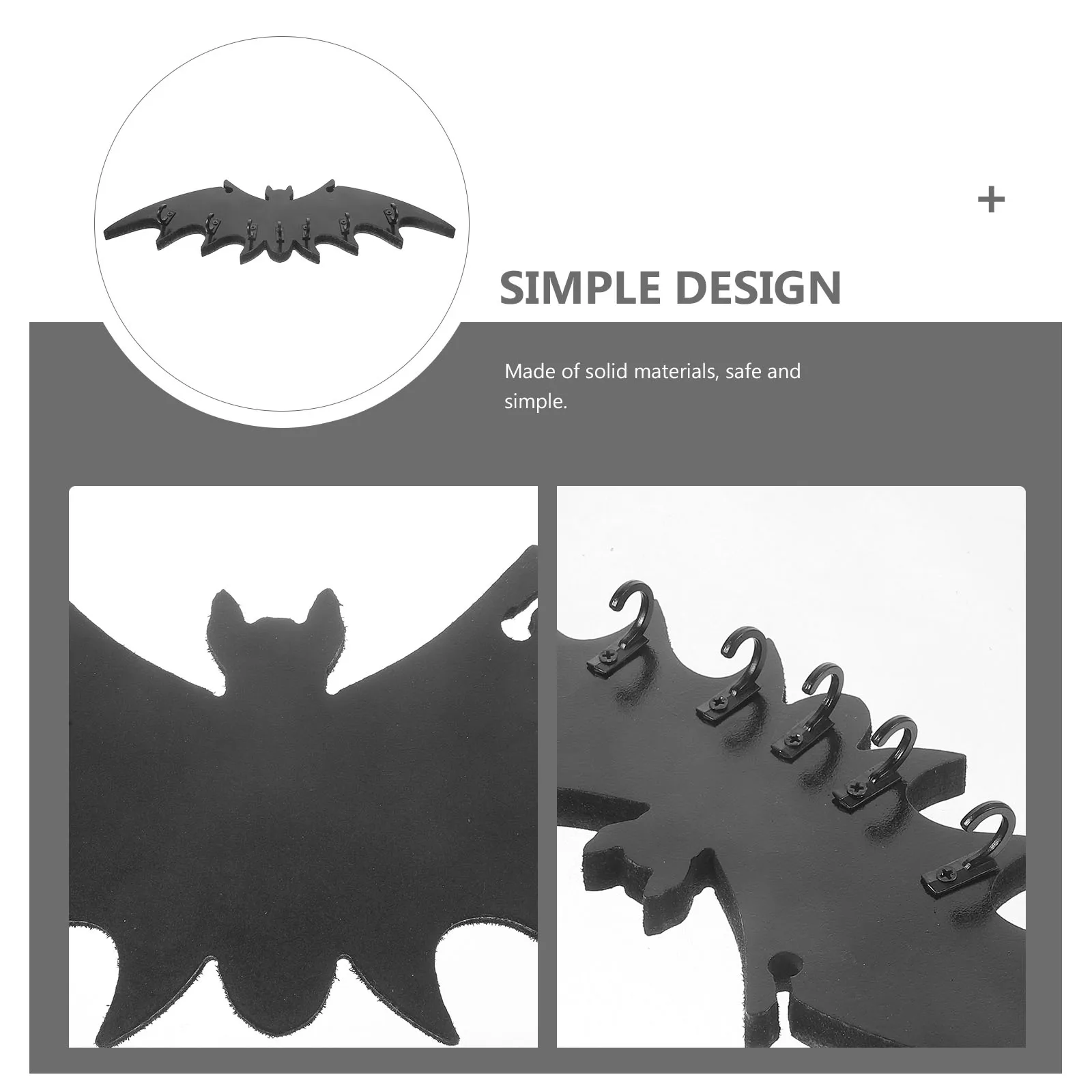 Bat Shaped Decor Zinc Alloy Wall Mounted Key Holder Coat Rack Hooks Black Hook Towel Rack
Bat Shaped Decor Zinc Alloy Wall Mounted Key Holder Coat Rack Hooks Black Hook Towel Rack