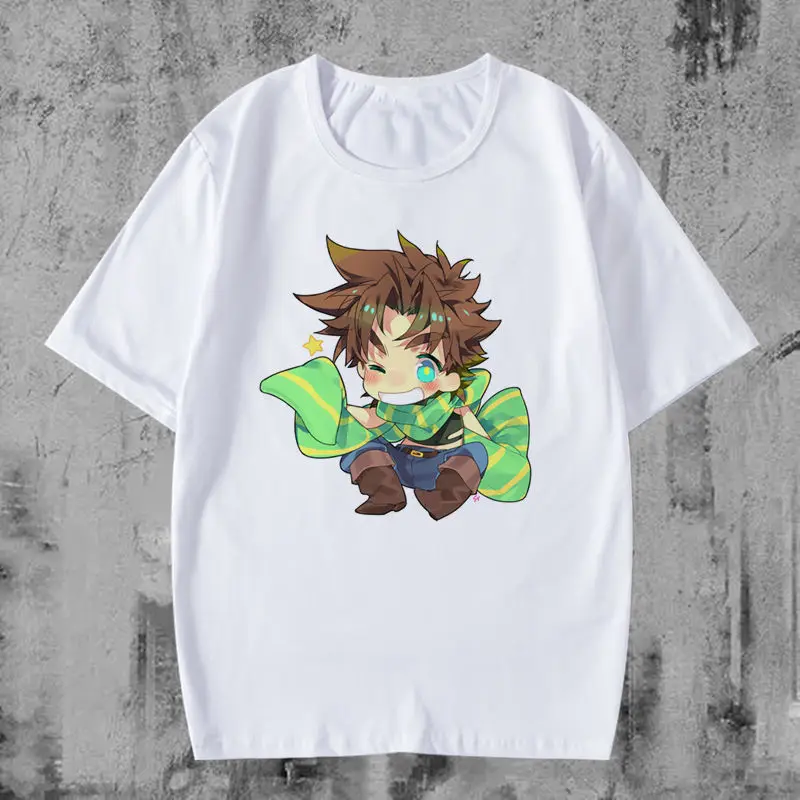 Jojo T-shirt 2025 White Cotton Anime Tee Jotaro Kujo Blue Hat Star Platinum Stand Japanese Text Oversized Streetwear
Jojo T-shirt 2025 White Cotton Anime Tee Jotaro Kujo Blue Hat Star Platinum Stand Japanese Text Oversized Streetwear