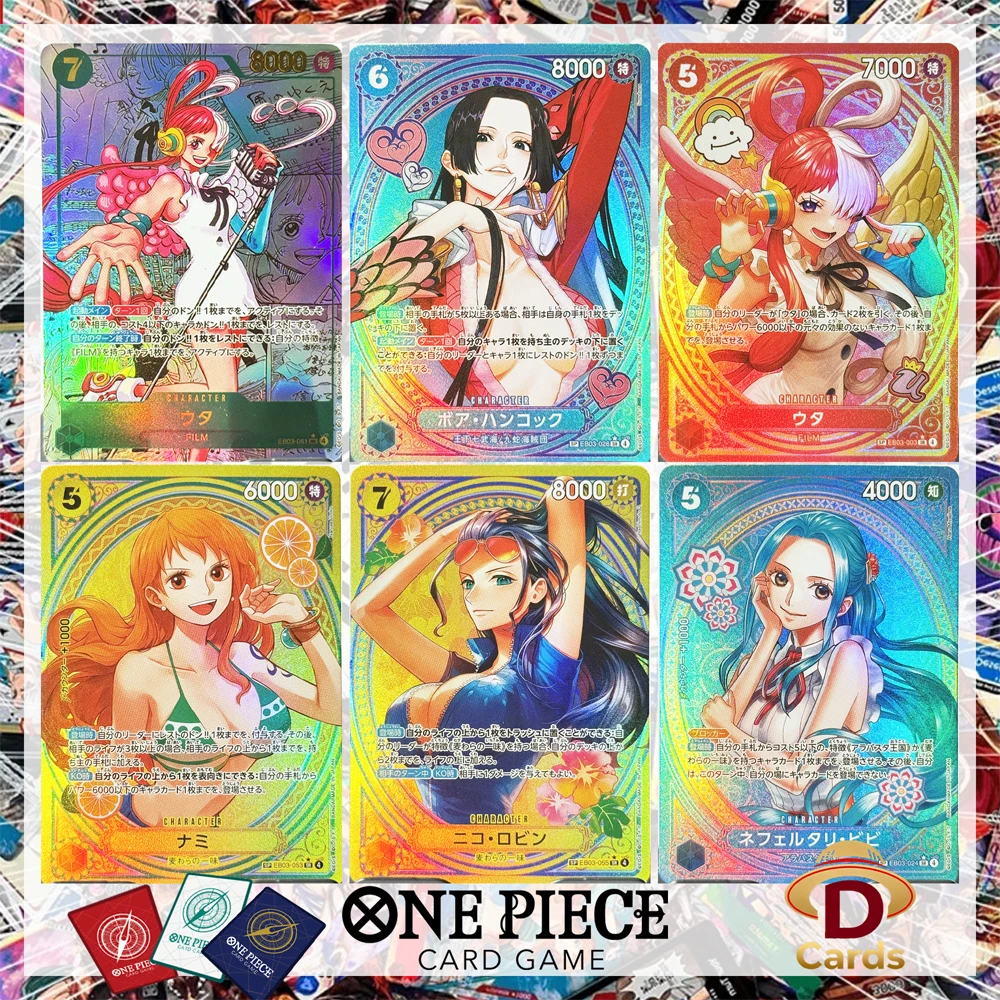 Коллекционные игровые карты One Piece OTCG 2026: Фольгированные карты «Героини» (Eb03) — Ута, Хэнкок, Робин (реплика, прокси). Английская/японская версия.
Коллекционные игровые карты One Piece OTCG 2026: Фольгированные карты «Героини» (Eb03) — Ута, Хэнкок, Робин (реплика, прокси). Английская/японская версия.