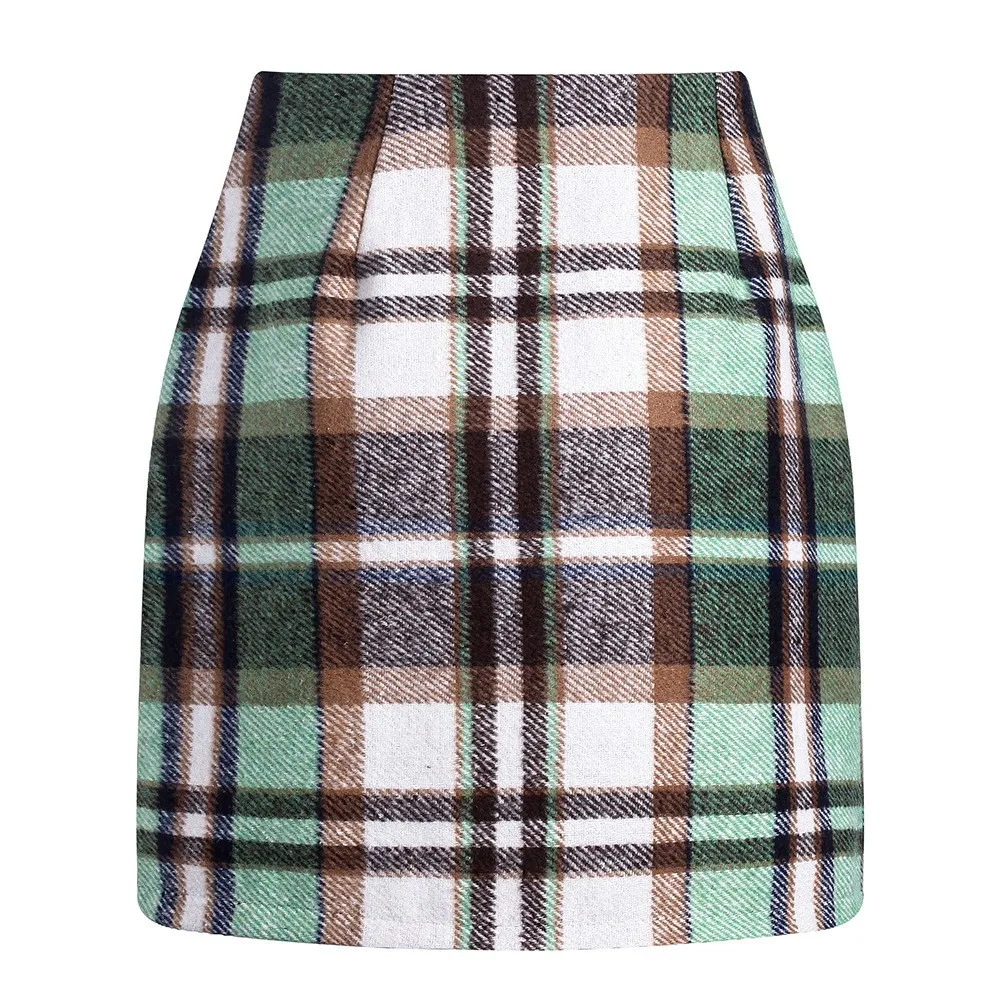 Korean Street Style Pencil Wool Chic Midi Skirt Plaid Office Lady High Waist Skinny Casual and Versatile Skirt
Korean Street Style Pencil Wool Chic Midi Skirt Plaid Office Lady High Waist Skinny Casual and Versatile Skirt