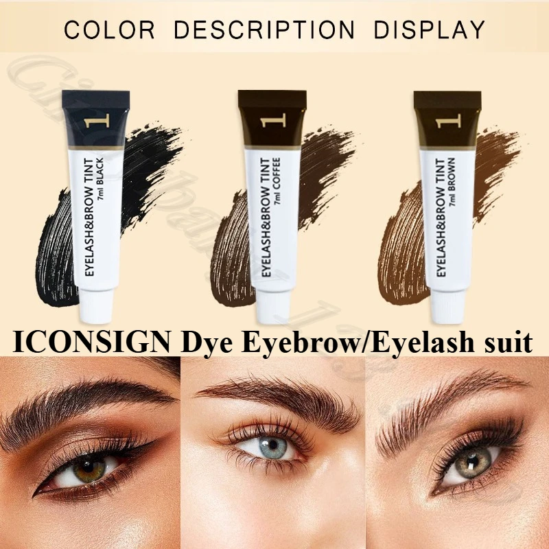 ICONSIGN Dye Eyebrow suit Waterproof Quick Drying Long Lasting Eyebrow Dye Cream Black/Brown/Coffee Natural Color
ICONSIGN Dye Eyebrow suit Waterproof Quick Drying Long Lasting Eyebrow Dye Cream Black/Brown/Coffee Natural Color